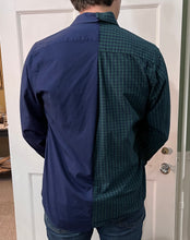 Load image into Gallery viewer, Forest Green/Navy Mingle Dress Shirt
