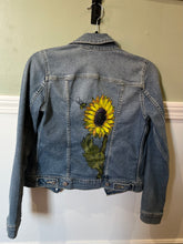 Load image into Gallery viewer, Hand Painted Sunflower Jacket
