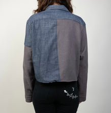 Load image into Gallery viewer, Gray/Denim Cozy Button Up
