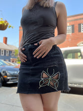 Load image into Gallery viewer, Denim Butterfly Skirt
