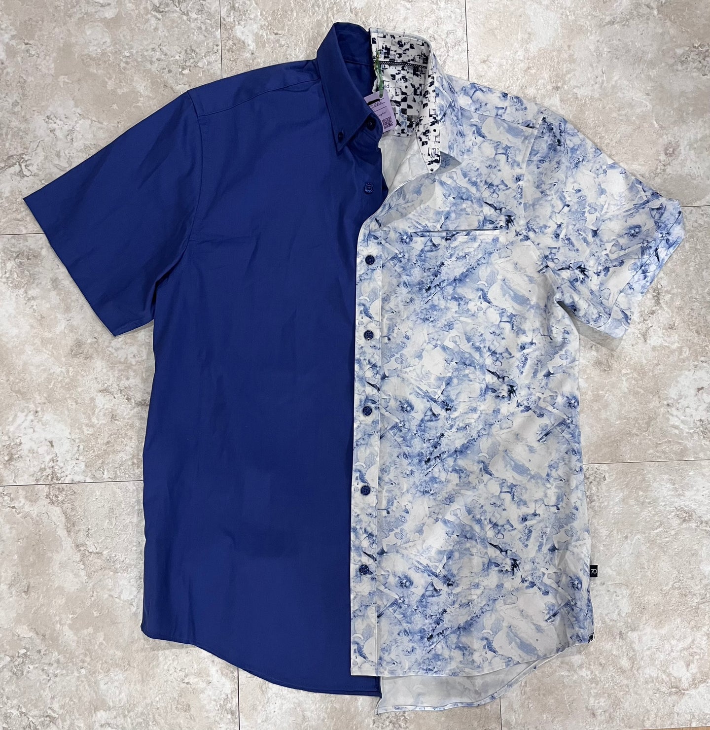 Blue Waves Mingle Dress Shirt