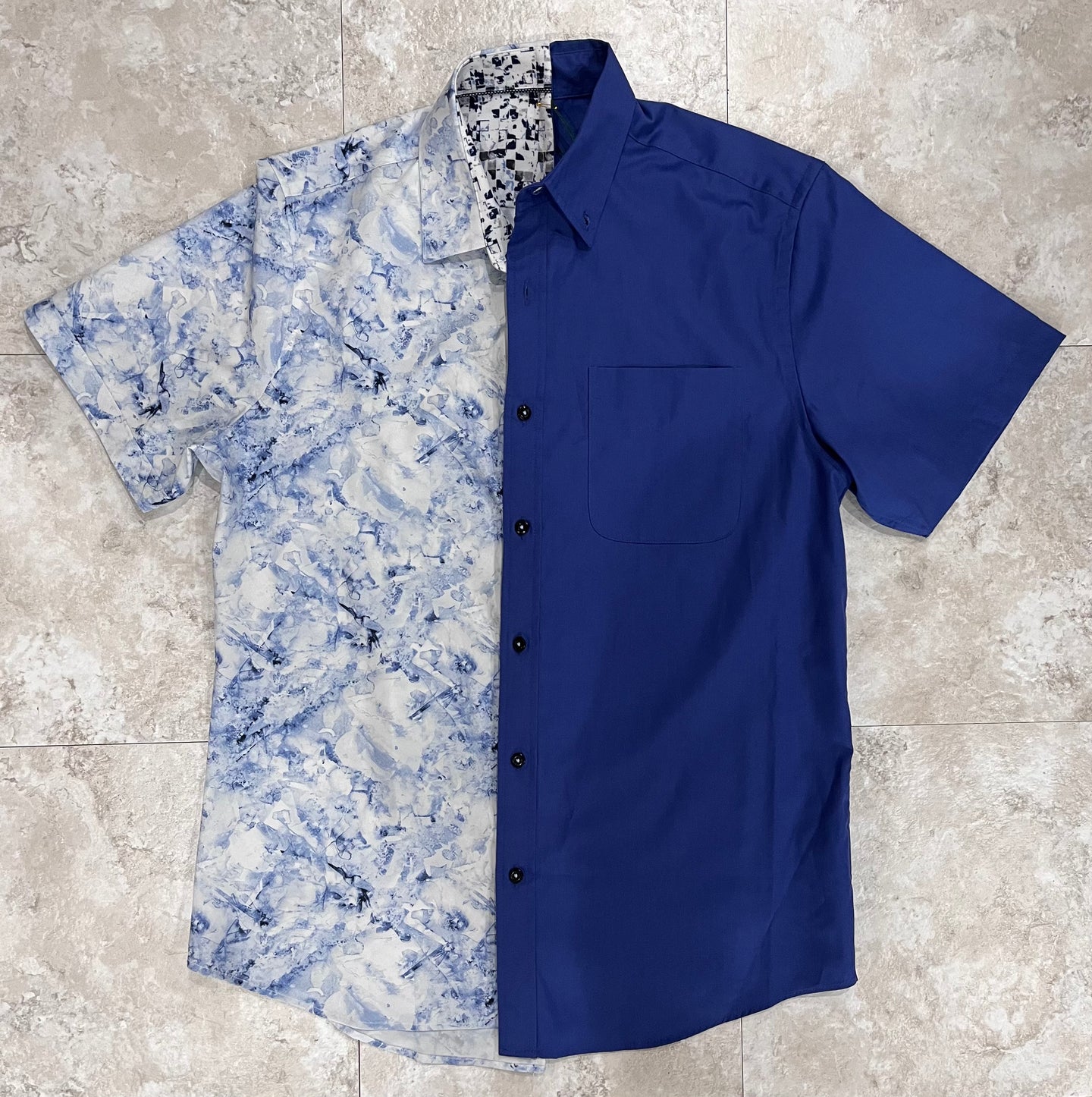 Blue Waves Mingle Dress Shirt