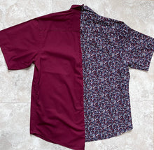 Load image into Gallery viewer, Burgundy Floral Mingle Dress Shirt
