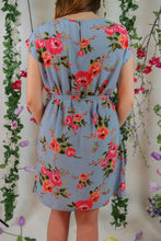 Load image into Gallery viewer, Blue/Pink Floral Dress
