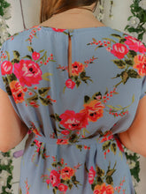 Load image into Gallery viewer, Blue/Pink Floral Dress
