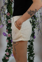 Load image into Gallery viewer, White Lace Shorts
