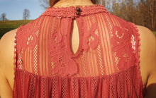 Load image into Gallery viewer, Pink Mauve Lace Blouse
