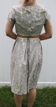 Load image into Gallery viewer, Gray/Gold Lace Overlay 2 Piece
