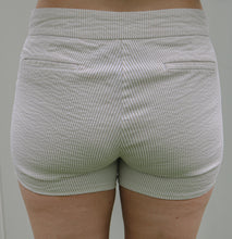Load image into Gallery viewer, Taupe Striped White Shorts
