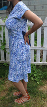 Load image into Gallery viewer, Blue Floral Sun Dress

