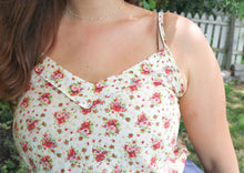 Load image into Gallery viewer, Red Floral Sun Dress

