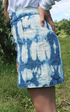 Load image into Gallery viewer, Button Up Bleach Dyed Skirt
