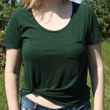 Load image into Gallery viewer, Emerald Green T-Shirt w/ Twist Tie
