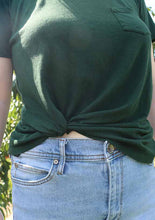 Load image into Gallery viewer, Emerald Green T-Shirt w/ Twist Tie
