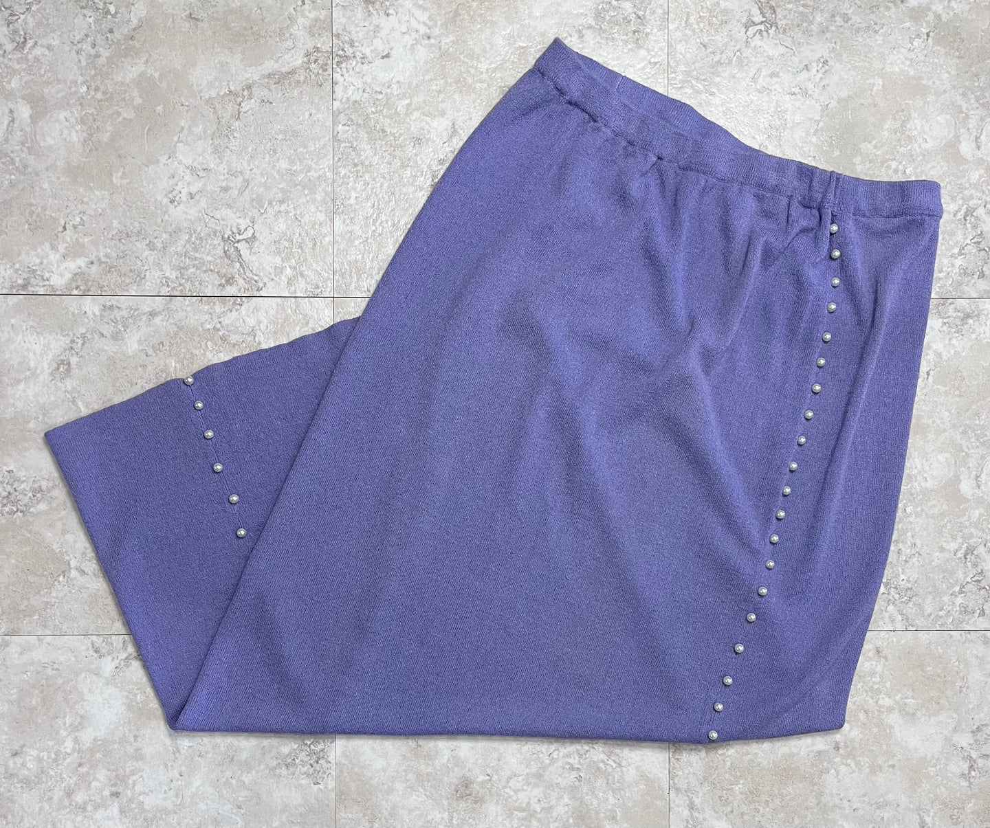 Lavender Terry Clothe Maxi Skirt