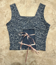 Load image into Gallery viewer, Backless Blue Rose Tanks
